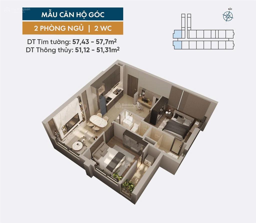Bán căn hộ 2pn block r2 tầng cao  view công viên  giá 1,9 tỷ
