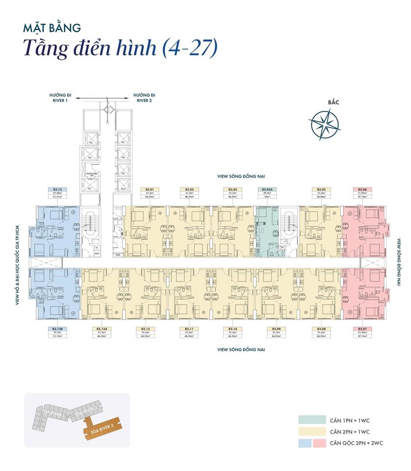 Bán căn hộ 2pn block r2 tầng cao  view công viên  giá 1,9 tỷ