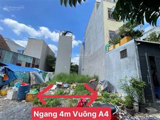 Đất thổ cư đường vườn lài, phường an phú đông, q12, dt 68m²(4mx17m) giá 3,3tỷ