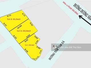 Bán đất tâm tâm xã, linh tây, thủ đức, hồ chí minh, 5,5 tỷ, 61,5 m2 giá cực chất