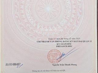 Bán nhà riêng gần chợ thiếc lê văn khương phường hiệp thành, quận 12, hồ chí minh