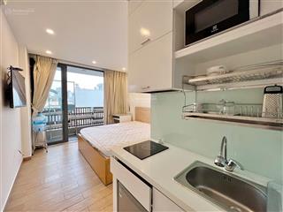 Căn hộ studio mới  ban công  hút mùi  ngay cv lê văn tám  khu an ninh  tiện ích nhiều