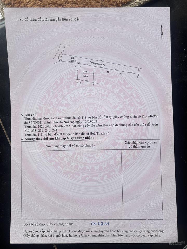 Mình chính chủ cần bán gấp tại xa phú cát hà nội mặt tiền trên dưới 10 mặt tiền đường chước mặt 4 m