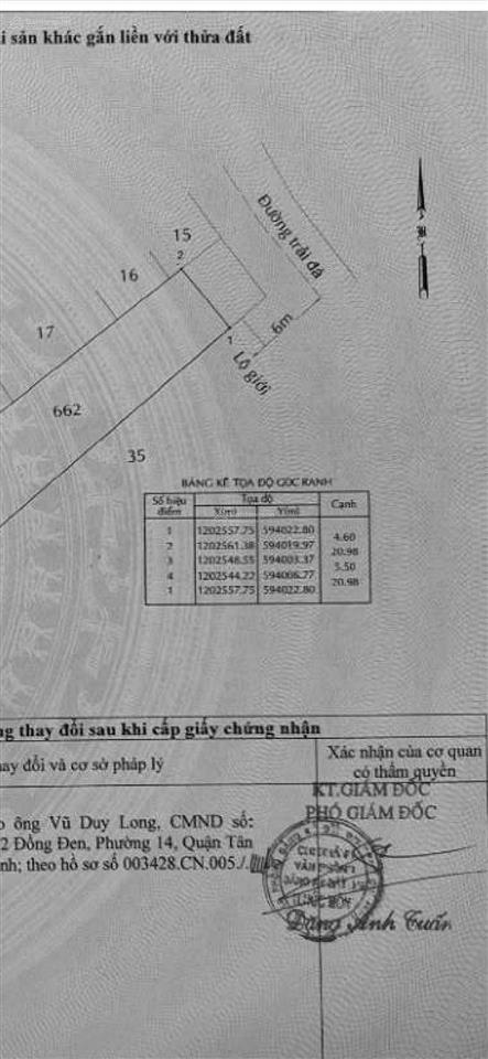 Đất sẹc ngắn tô ký, dt106m2, sổ hồng riêng, đường 8m thông, chỉ 4.9 tỷ