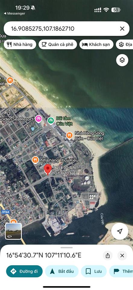 Bán lô đất 2 mặt tiền ngay trục chính thị trấn cửa việt