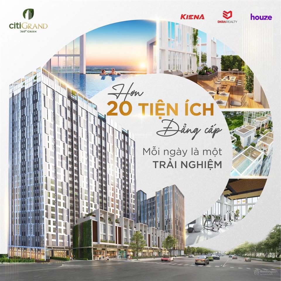 Căn hộ citi grand  mua trực tiếp chủ đầu tư kiến á, chiết khấu lên đến 13%, tặng 3 chỉ vàng