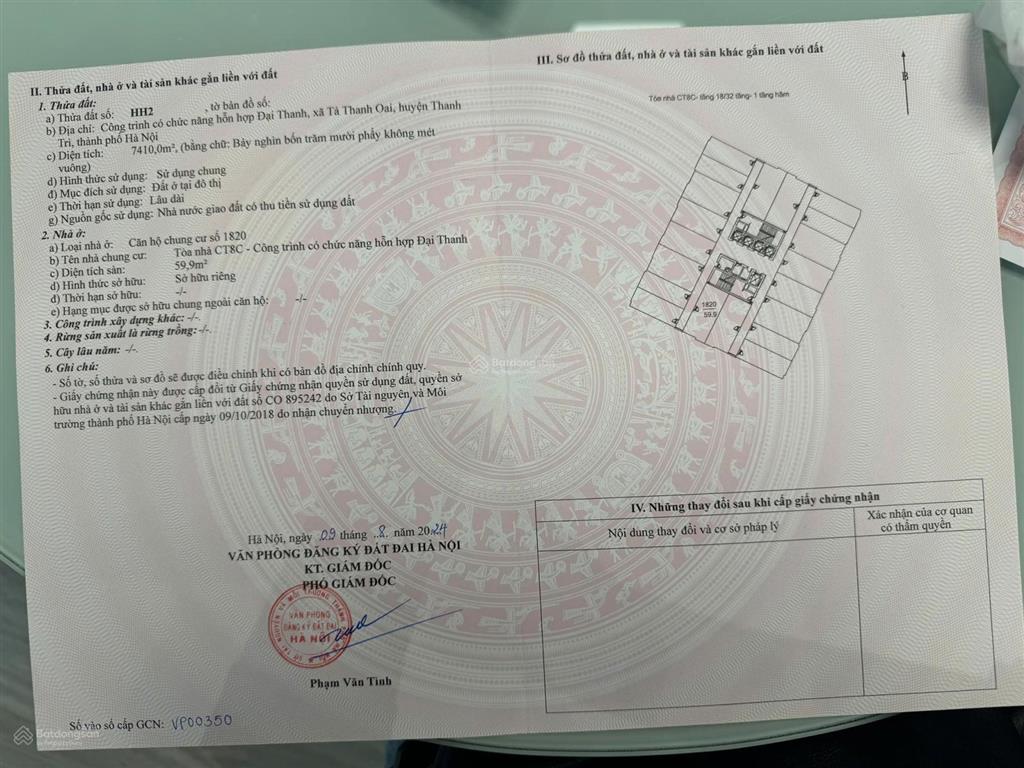 Quá hiếm căn 2 ngủ tầng trung khu đô thị đại thanhhà nội, sổ đỏ, nội thất đầy đủ, nhận nhà ở ngay