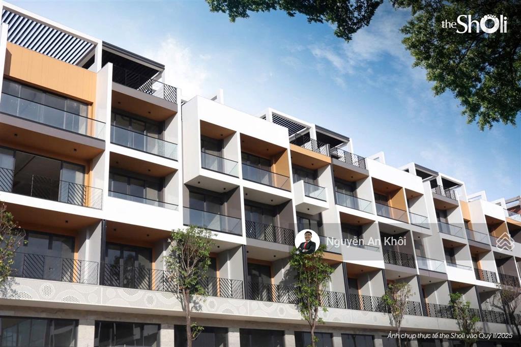 Nhà phố sholi shophouse  mặt tiền đường an dương vương  gh cđt, chiết khấu 8% tặng thang máy