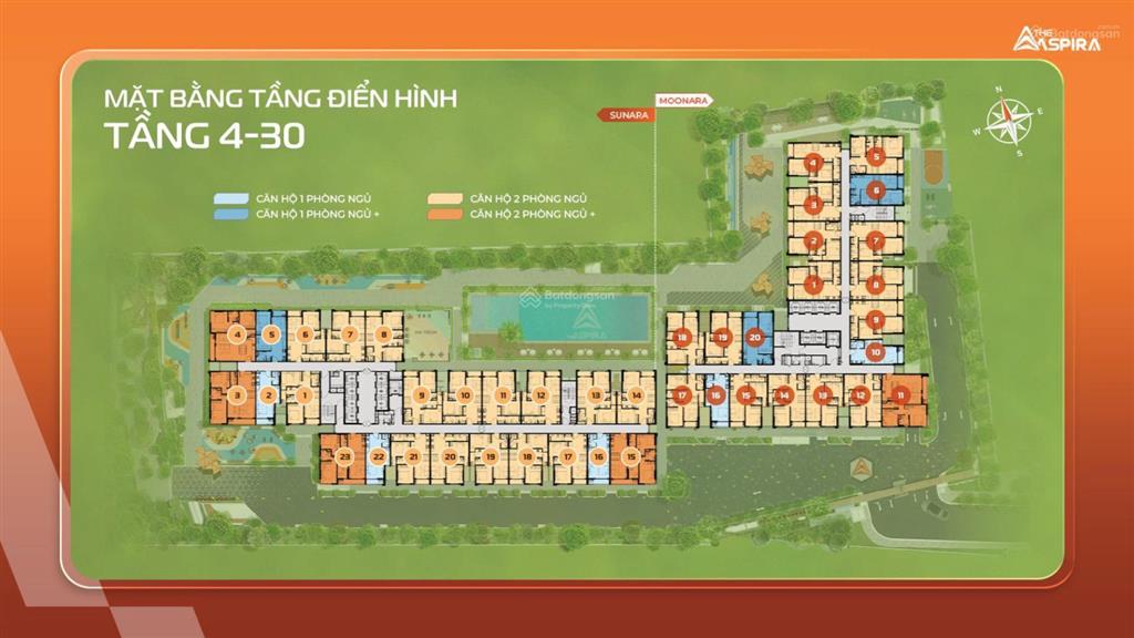 Nóng! the aspira căn hộ 1pn 40m2 chỉ 2 tỷ  8 bank support  gần metro số 1, mỹ phước tân vạn