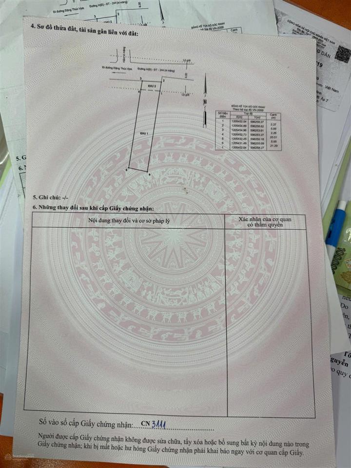 Bán đất tại đông thạnh, hóc môn, 3,39 tỷ, 115m2, giá ưu đãi