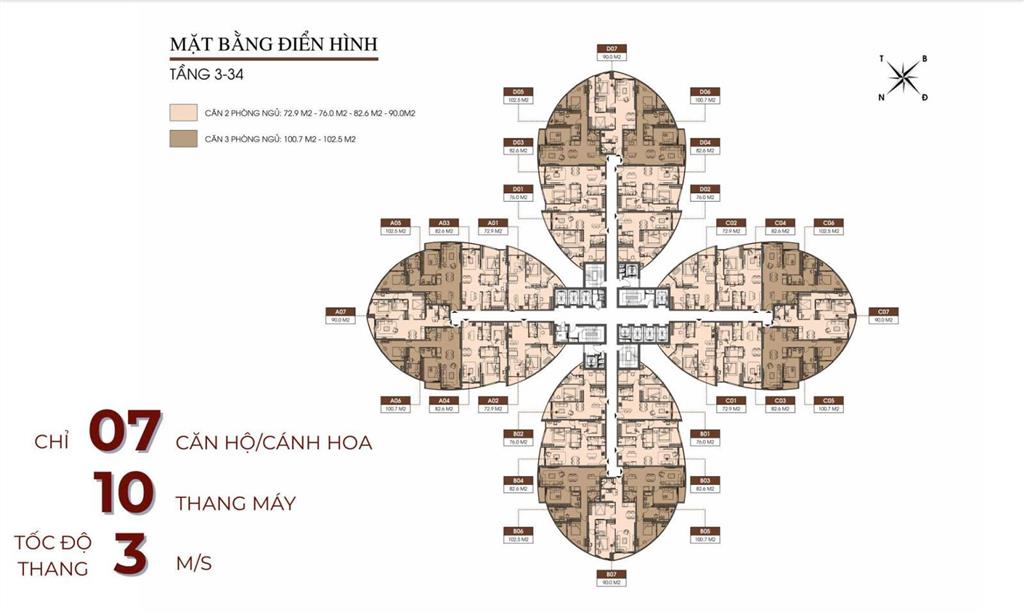 The queen 360 giải phóng phương liệt, thanh xuân chỉ còn căn duy nhất 3pn, 103m2, giá 9,3 tỷ