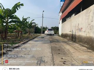 2,75 tỷ  đất gần bìa làng, tt quang minh, mê linh, ô tô phóng