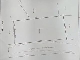 1438m thổ cư. đinh đức thiện, xã bình chánh. ngang 57,8m. mặt tiền nhựa rộng 14m gần chợ bình chánh
