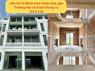 Hàng bay nhanh liền kề 56m2 đối diện vườn hoa, gần chung cư, gần trường học pk kim ngân sun hà nam
