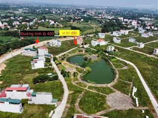 Bán đất tái định cư bình yên mặt hướng hồ, lưng đường tỉnh