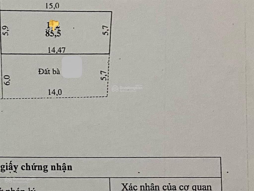 Bán đất, sổ hồng, tào xuyên, 86m2, mặt tiền 6m đường vành đai kcn kết hợp đô thị