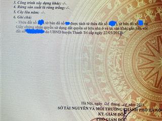 Bán 163m2 đất ở. mặt tiền đường nhựa 6m, ngang 12.5m liên ninh, thanh trì. (tặng ô tô điện vinfas)