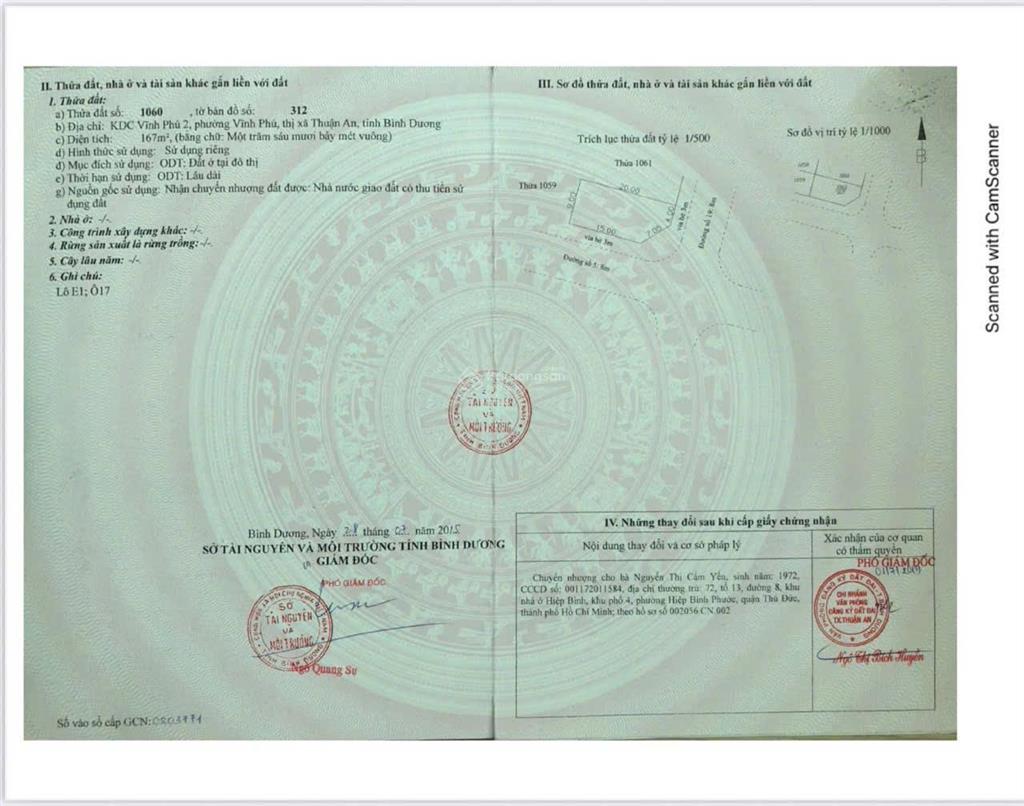 Cần bán gấp lô đất 7x24m, góc 2 mt, vĩnh phú 2, hồ chí minh, giá 7,2 tỷ.  mr tương 0962 866 ***