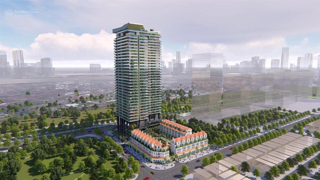 Bán liền kề sunshine golden river 2 mặt tiền, 5 tầng 1 hầm, view bể bơi đẹp, đường kết nối 30m