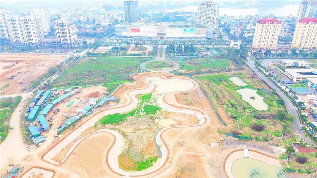 Bán biệt thự ciputra mặt đường đôi 30m, view vườn hoa siêu đẹp, gần đại công viên 65ha thoáng mát