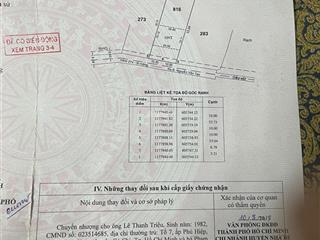 Chính chủ cần bán lô đất mặt tiền đường 12. ngang 20m dài 52m. diện tích 1049m2 có 300m2 ont