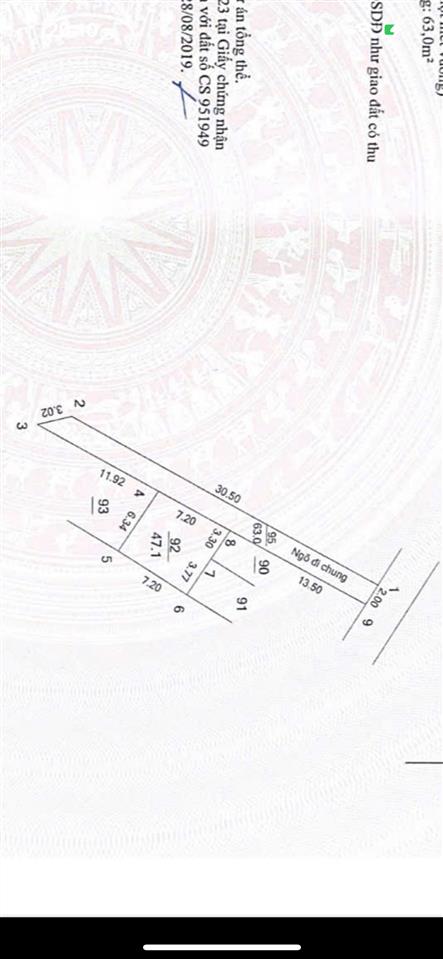 Mảnh đất siêu rẻ nói không với quy hoạch 1 nhà ra đường 10m. giá nhỉnh 2 tỷ