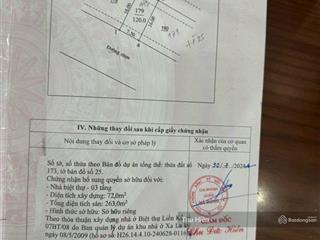 Chú tôi bán bt 2 mặt tiền 7,5m trục kinh doanh đường 20m, trục 120m2, 42 tỷ tại kdt hà đông,hiếm