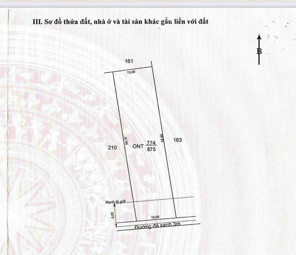 Bán đất tại xã tân phú, đức hòa, long an, giá siêu hời 2,185 tỷ, 875 m2