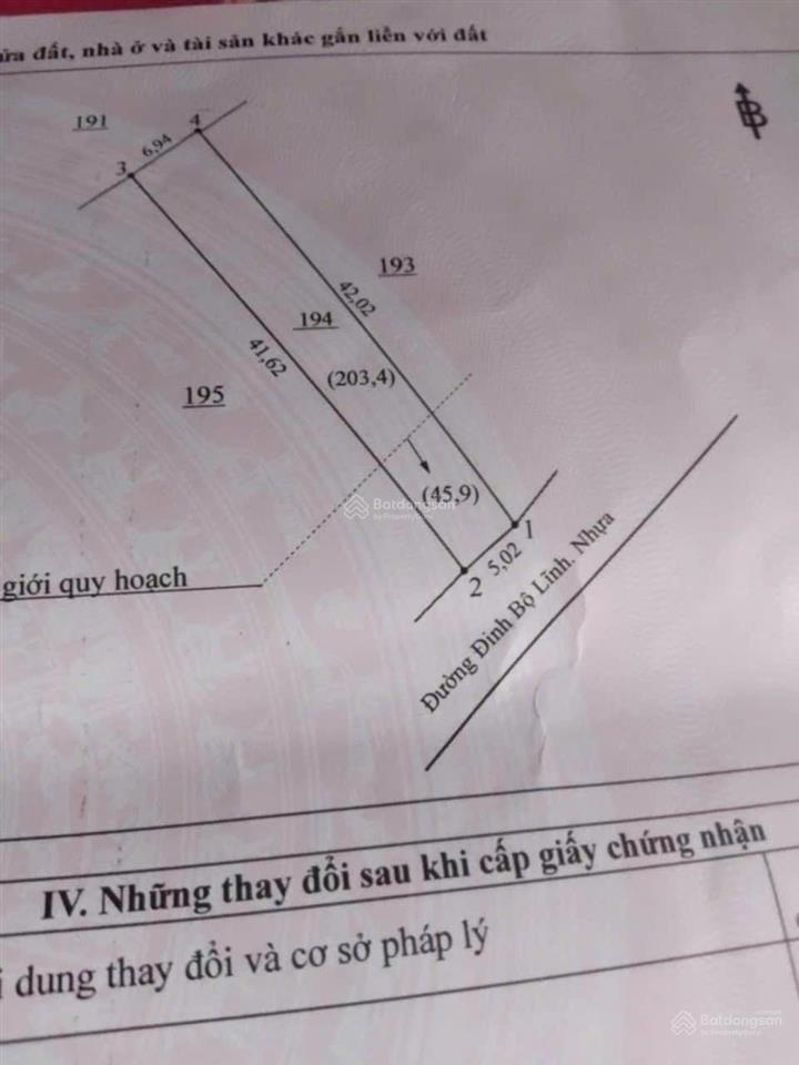 Bán đất 249m2, 5,3 tỷ tại đinh bộ lĩnh, xã lộc an, long thành, đồng nai