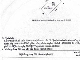 Bán đất tặng nhà mặt ngõ 2 ô tô tránh, ngõ thông dt 67m2 mặt tiền 5.8m giá chỉ 13tỷ  0964 538 ***