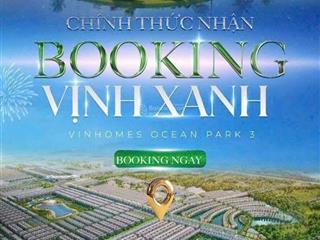 Alo ngay để sở hữu căn nhà đẹp nhất tại vịnh xanh  ocean park  với giá chỉ 156tr/m