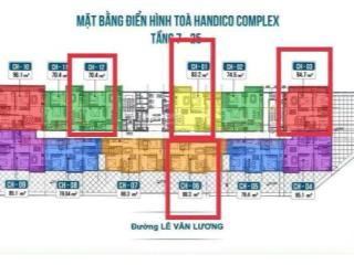 Chính chủ bán căn ngoại giao dự án handico complex, 33 lê văn lương. 70m  giá 7.35 tỷ
