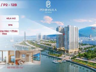 Cần bán căn 1pn tầng 19 view trực diện sông hàn peninsula đà nẵng giá cực tốt