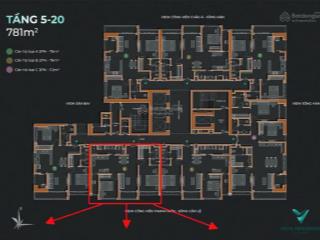 Bán căn hộ mã số 06, 2pn 2wc vista residence  ban công hướng nam, view sông & công viên thanh niên