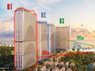 Căn hộ 2pn 67.3m2, giá chỉ 4,582 tỷ (giá chủ đầu tư) view sun world biển,  0933 830 *** e.dung