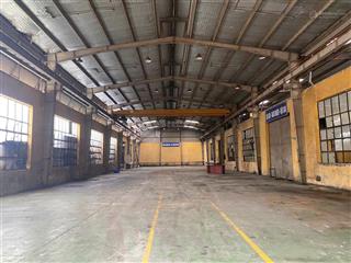 Cho thuê kho xưởng có cẩu trục gần hai bà trưng chỉ 7km,gần ngũ hiệp thanh trì dt 5005000m²