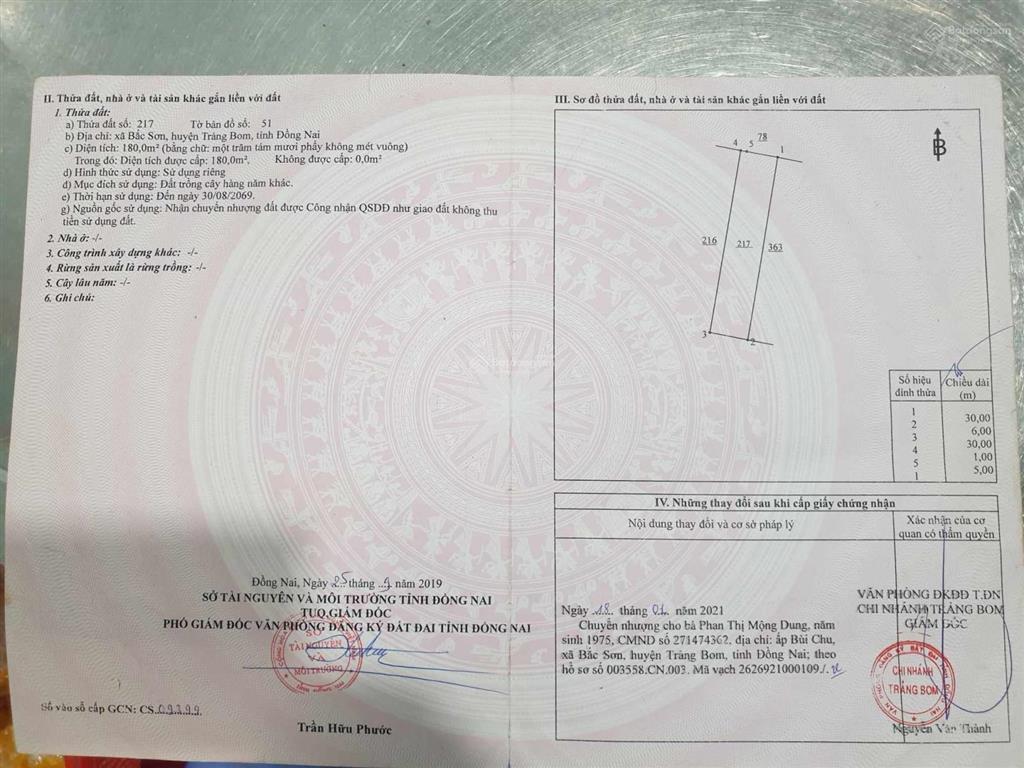 Đất rộng và giá tham khảo tốt trong khu vực chợ phú sơn  kcn sông mây  trảng bom  đồng nai