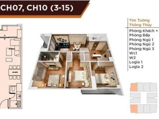 Cho thuê cc 3pn, 2wc, 87m2, giá 16 triệu/th tại hc golden city, long biên, hà nội, view đẹp