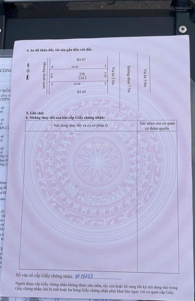 Chính chủ bán lô đất sát đại học fpt đà nẵng khu đô thị số 3 đ