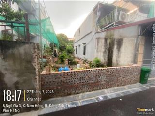 Ba bước chân ra đường ql23b, thôn đìa  nam hồng, 74.4m2 đường thông ô tô 7 chỗ, gần cầu thăng long