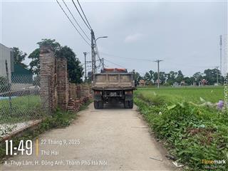 Bìa làng biểu khê  thư lâm, chỉ 100m2 đường thông ô tô. quy hoạch mở đường rộng 14m, khuôn viên
