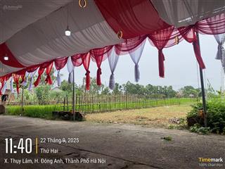 Dựng cỗ 100 mâm trước đất đường ô tô tránh. hai mặt tiền thư lâm sau lưng bìa làng, khổ đất nở hậu