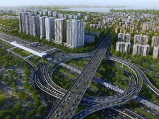 Bán đất dịch vụ khu c an thọ, hoài đức. lô góc ngã 4, 96,4m², mặt sau đường vành đai 3.5