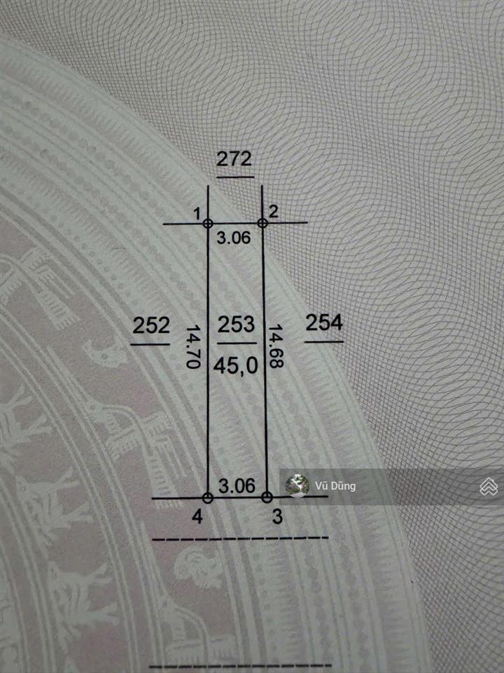Bán đất dịch vụ phú vinh, diện tích 45m2, mặt tiền 3.06m, đường 10m, hướng nam. giá tốt đầu tư