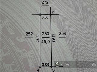 Bán đất dịch vụ phú vinh, diện tích 45m2, mặt tiền 3.06m, đường 10m, hướng nam. giá tốt đầu tư