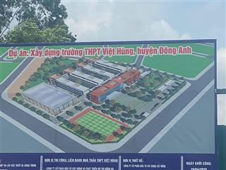 Bán đất việt hùng, đông anh, ô tô 7 chỗ tránh, view hồ, gần trường học các cấp, 19m, 91m2,giá 7.9tỷ