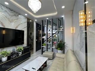 Sốc giảm 300 triệu  nhà 4 tầng nội thất cao cấp 85m2  nơ trang long bình thạnh chỉ 8,6 tỷ