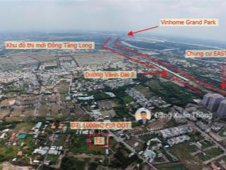 Bán 955m2 đất đường trường lưu, đối diện centana điền phúc thành, giá 43 tỷ tlcc