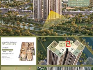 Căn 2 phòng ngủ sm2  1111 tại greenera southmark tầng đẹp trục đẹp giá cũng đẹp