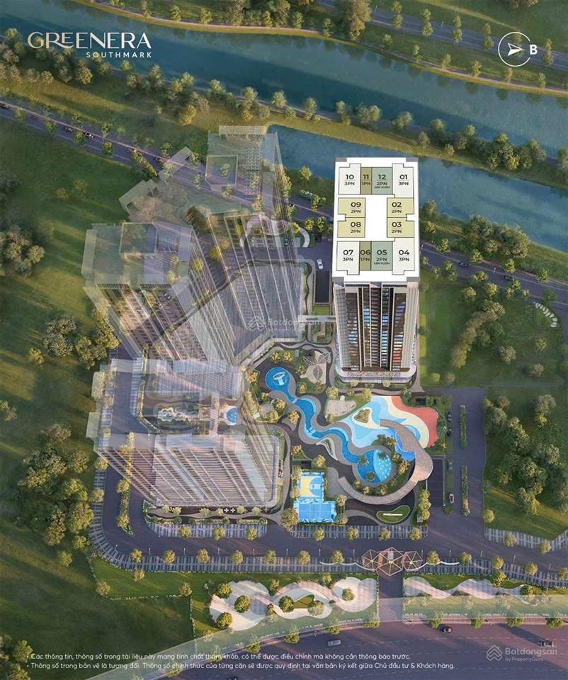 Quỹ độc quyền 1pn tại dự án greenera southmark  vốn tự chỉ 1.1 tỷ  miễn lãi suất 3 năm